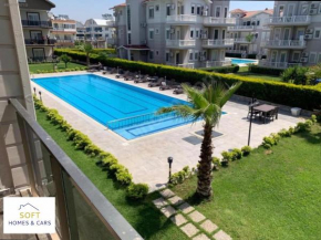 Belek merkezde havuzlu lüks daire!!